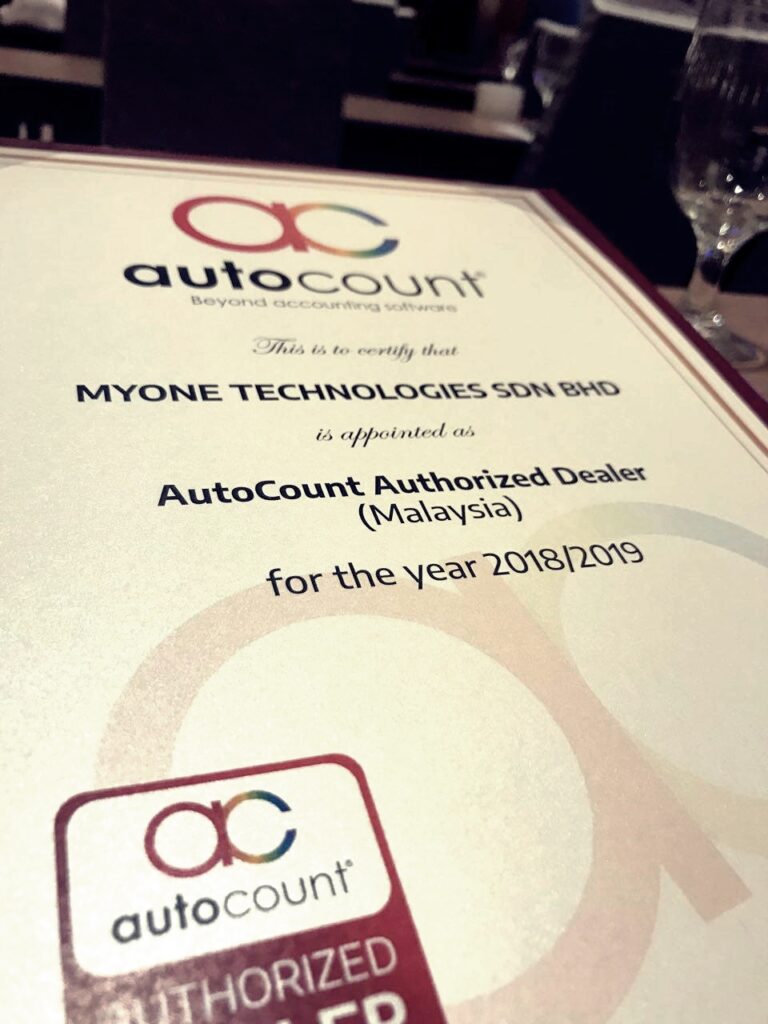 AutoCount Certificate